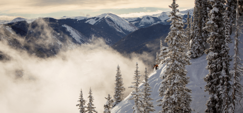 Aspen Snowmass lone skier